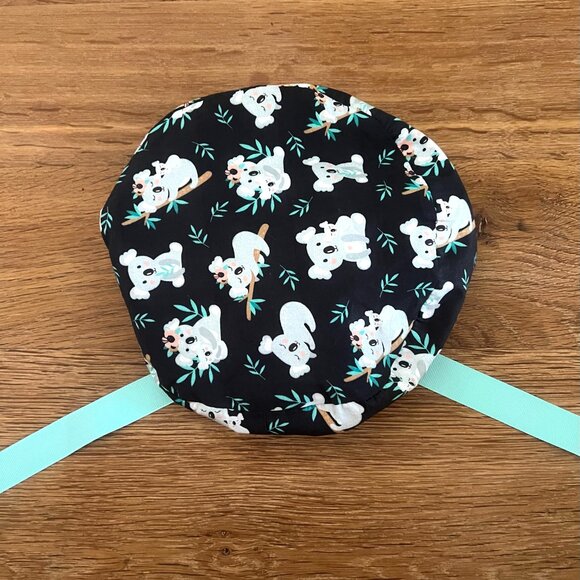 NWOT 10 Scrub Caps Bundle 5 ponytail style + 5 euro style, medical caps - Picture 9 of 16